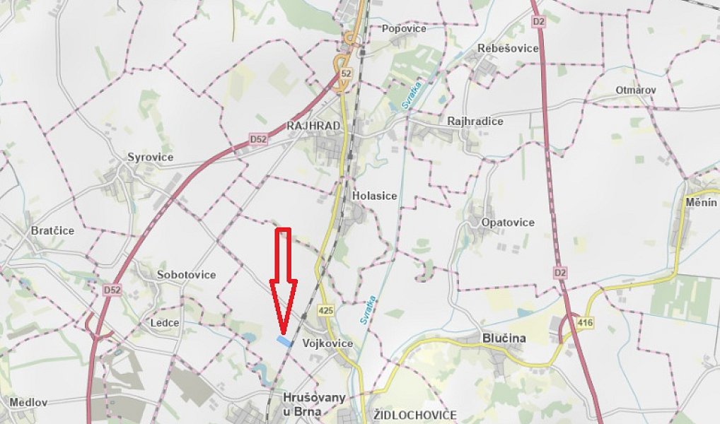 Prodej pole 30 133 m², Vojkovice – náhled fotky 3