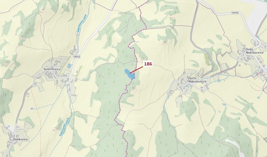 Dražba lesa, 4542 m², Prachatice, Zálezly
