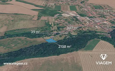 Prodej zahrady 557 m², Bechlín, okres Litoměřice