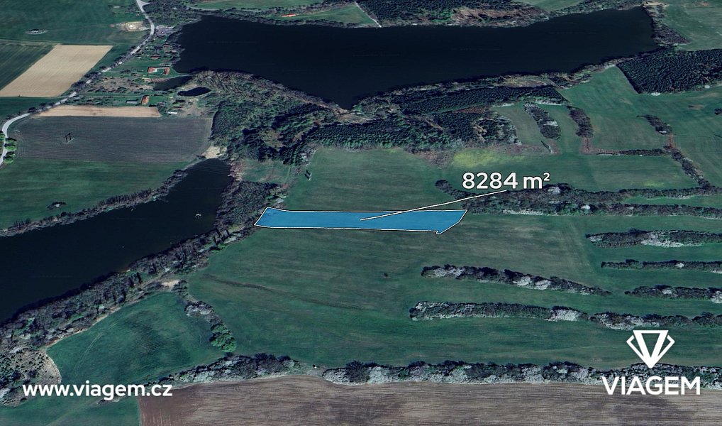 Prodej pole 1 380 m², Jistebnice – fotka 1 z 5