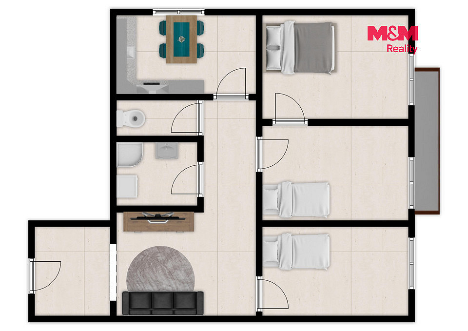Prodej bytu 4+1 71 m² – fotografie 5
