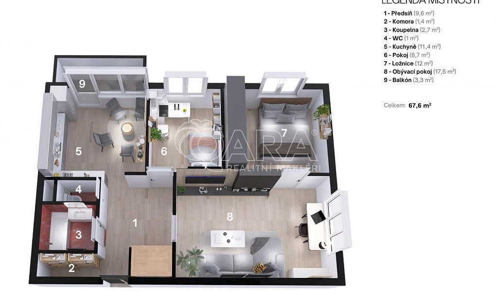Prodej bytu 3+1 65 m², Ostrava – náhled fotky 32