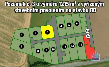 Prodej stavebního pozemku 1 215 m², Blatnice, okres Plzeň-sever