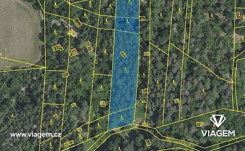 Prodej zahrady 4 361 m², Chyňava, okres Beroun