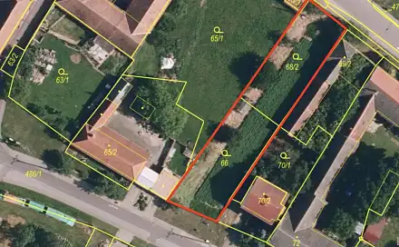 Prodej stavebního pozemku 888 m², Vícenice, okres Třebíč