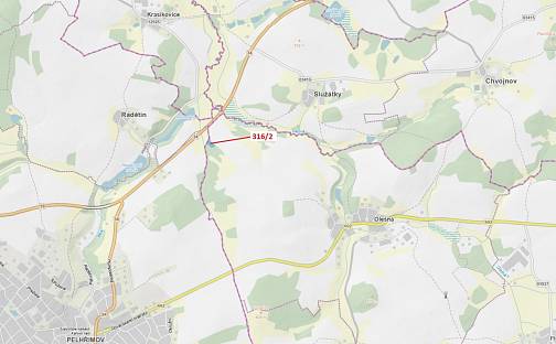 Dražba louky 3 211 m², Krasíkovice