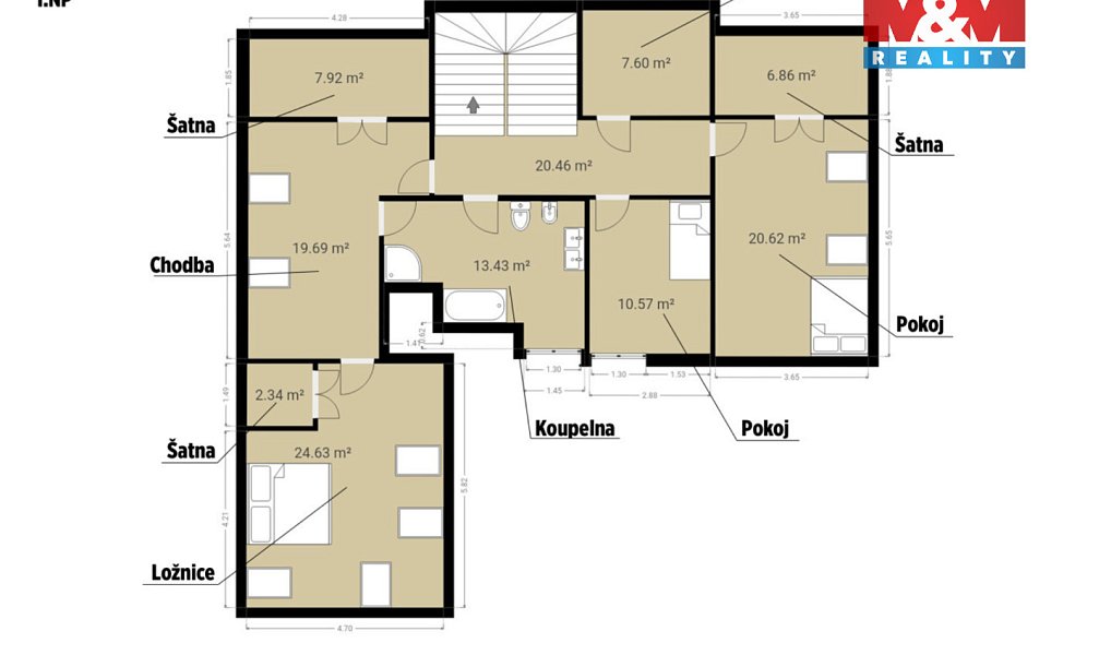 Prodej domu 218 m² s pozemkem 252 m², Psáry – náhled fotky 12