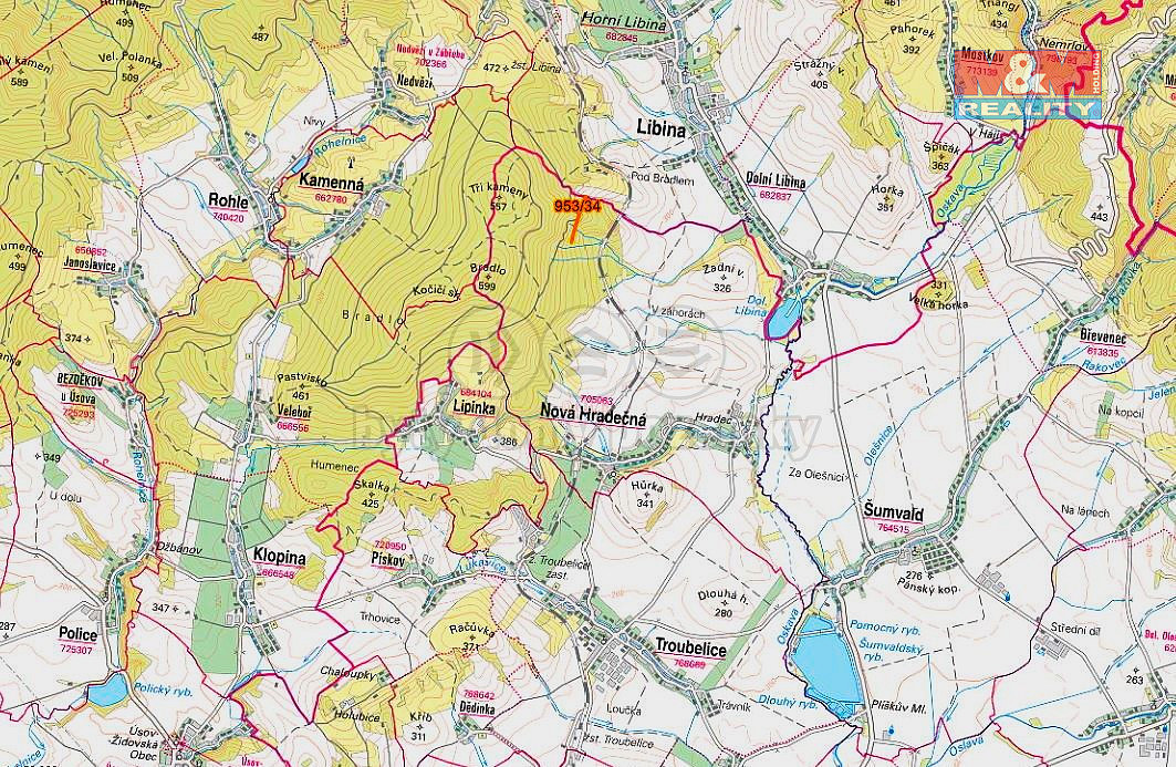 Prodej lesa 5 346 m² – pohled 5