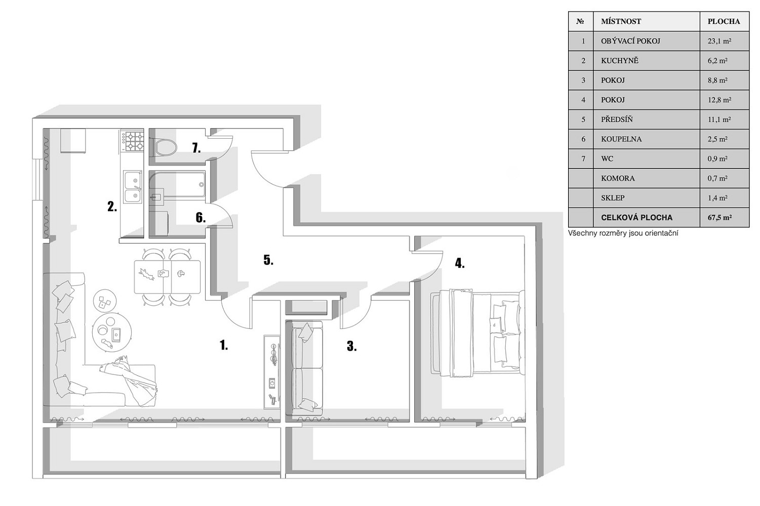 Prodej bytu 3+1 77 m² — photo 3