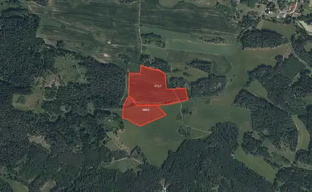 Prodej pole 51 244 m², Doubravice - Nahošín, okres Strakonice