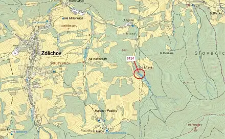Dražba lesa 2 122 m², Zděchov