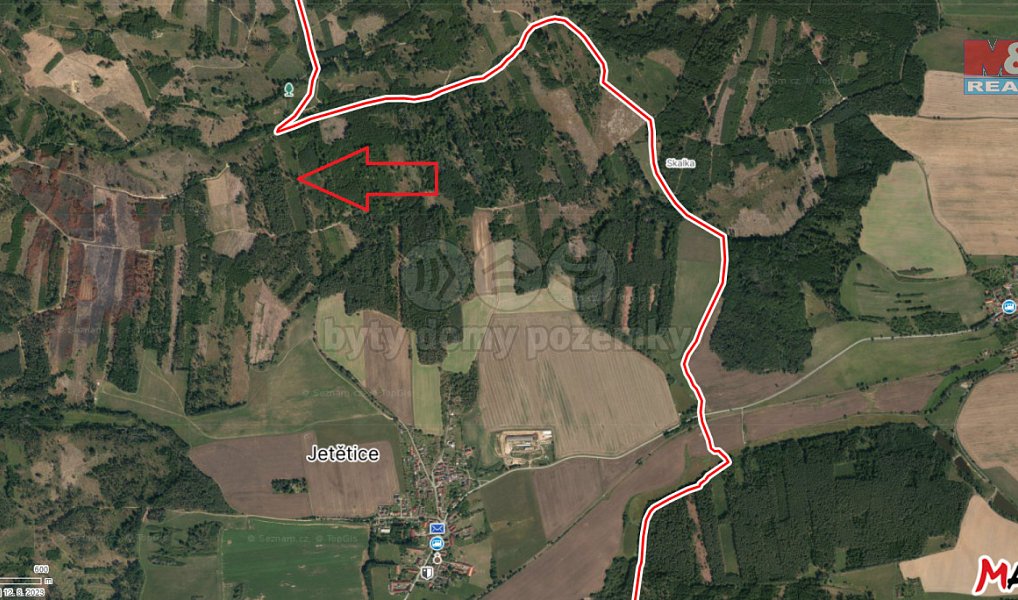 Prodej lesa 31 810 m², Jetětice – náhled fotky 3
