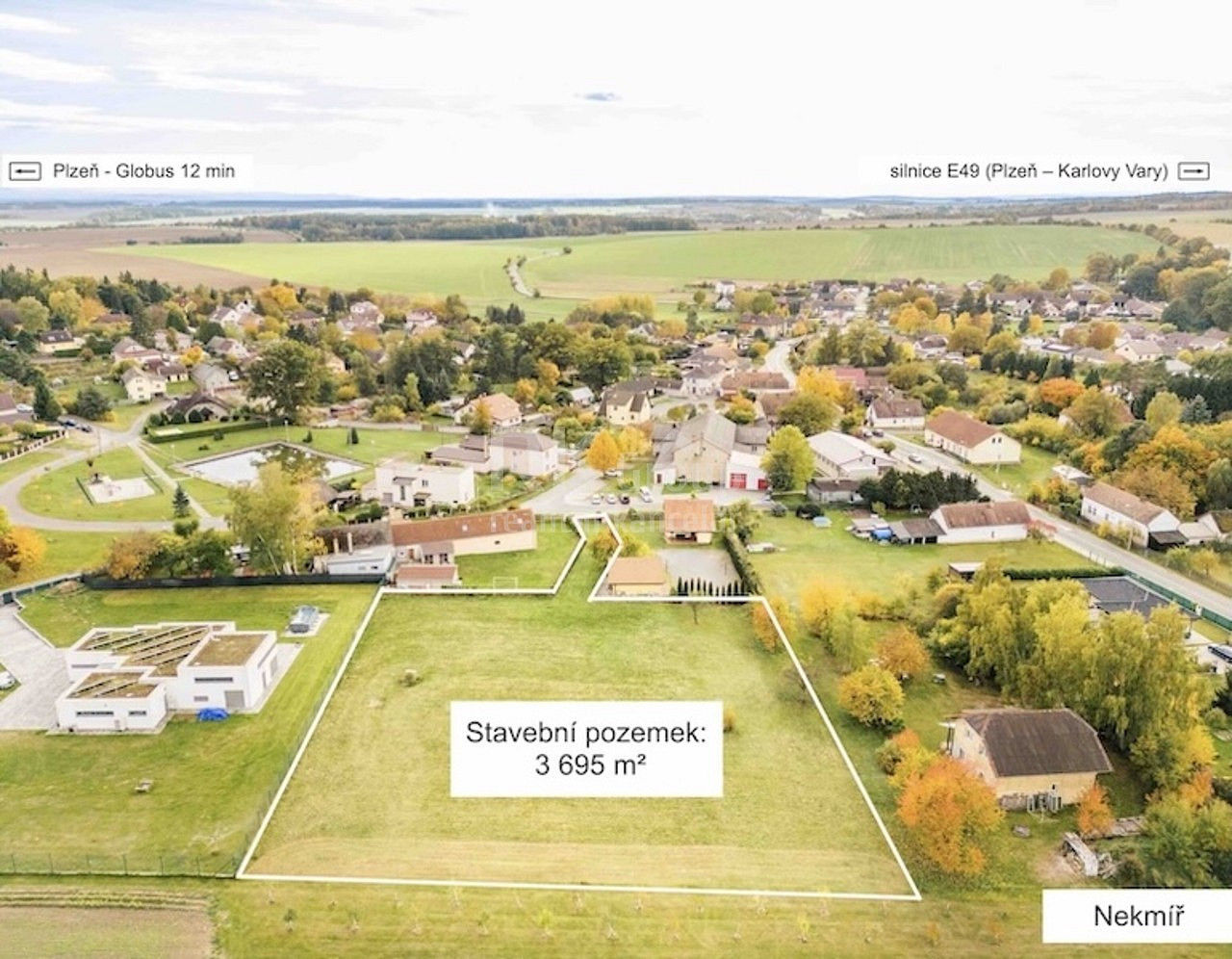 Prodej stavebního pozemku 3 695 m²