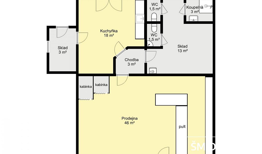Pronájem obchodních prostor 89 m², Kutná Hora – náhled fotky 19