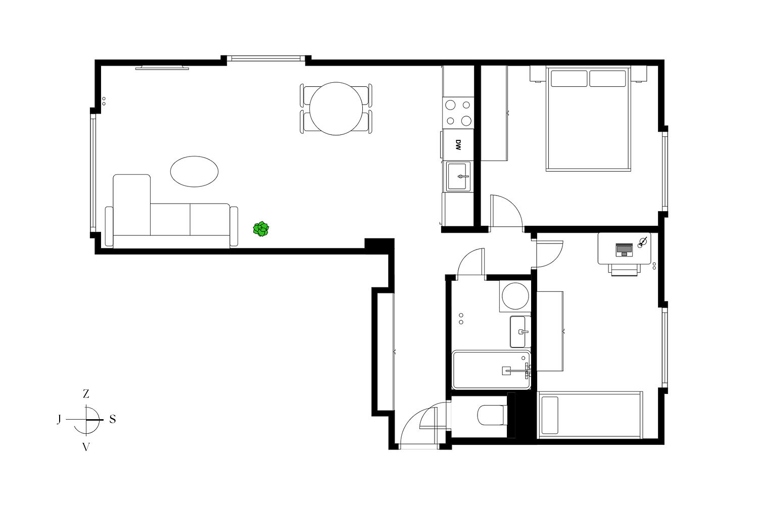 Prodej bytu 3+kk 55 m² – fotografie 3
