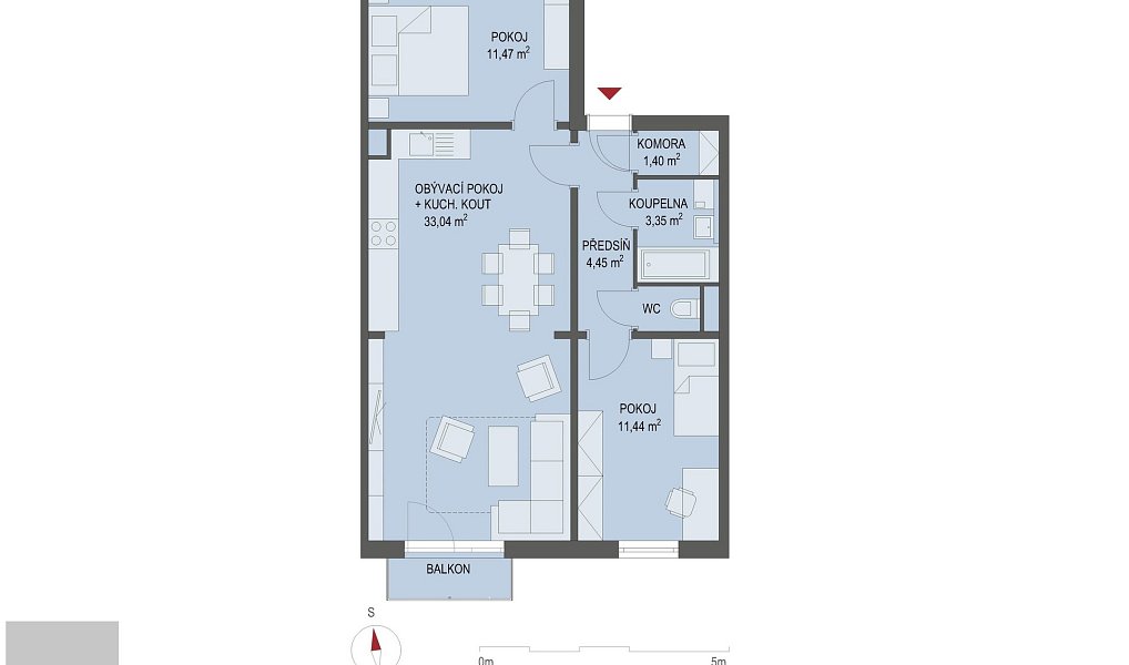 Prodej bytu 3+kk 69 m², Nehvizdy – náhled fotky 2