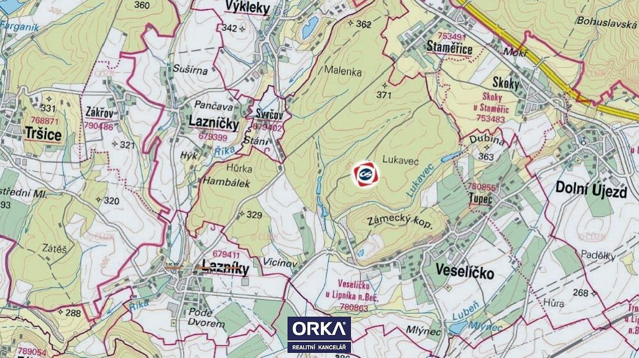 Prodej louky 2 974 m²