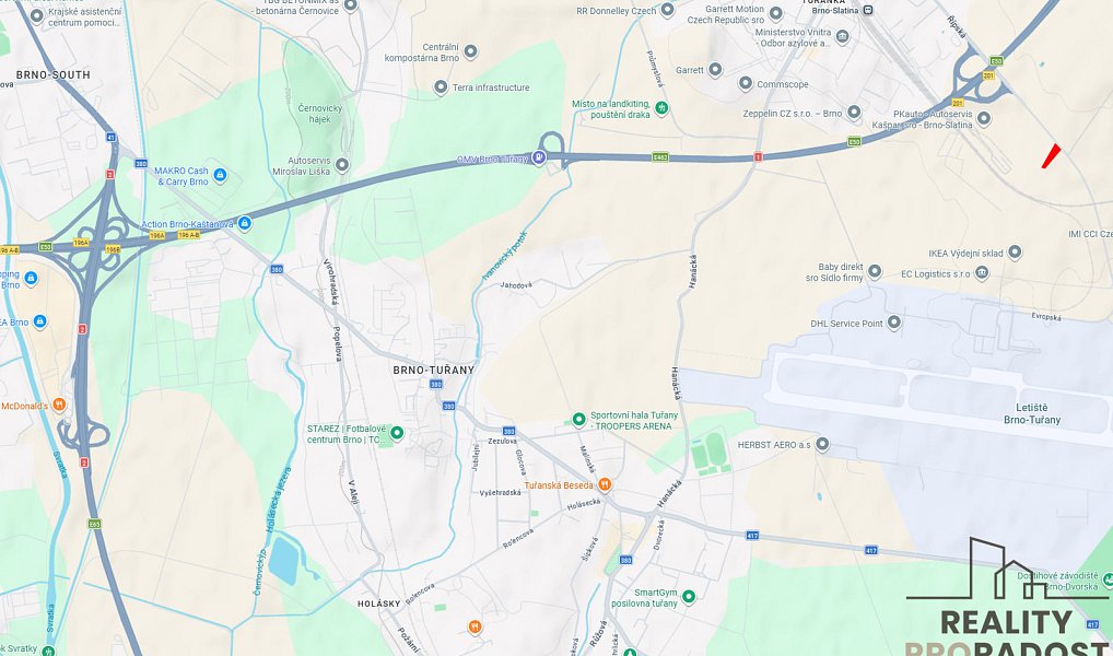 Prodej komerčního pozemku 5 200 m², Brno – náhled fotky 9