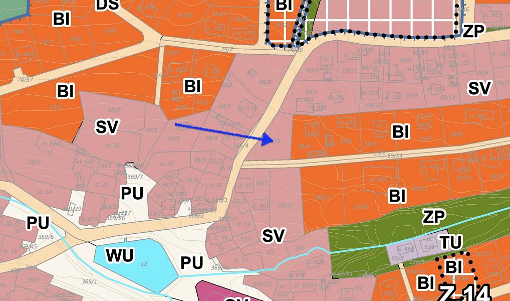 Prodej stavebního pozemku 1 000 m², Babice – náhled fotky 6