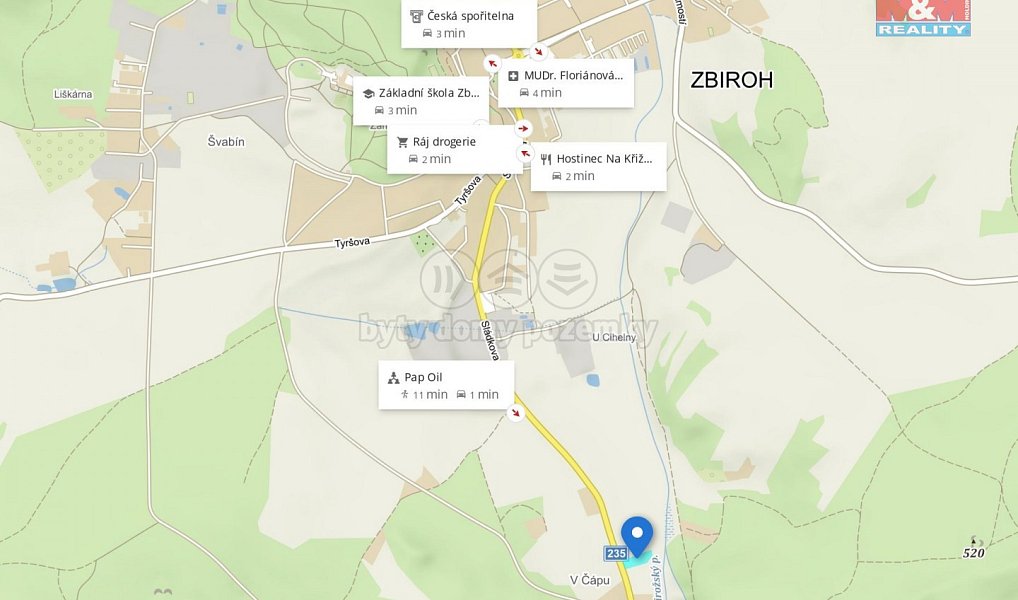 Prodej pole 3 551 m², Zbiroh – náhled fotky 5