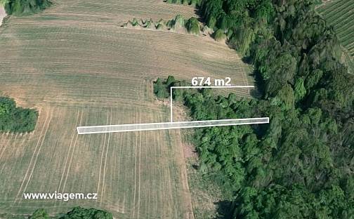 Prodej pole 674 m², Újezdec, okres Uherské Hradiště