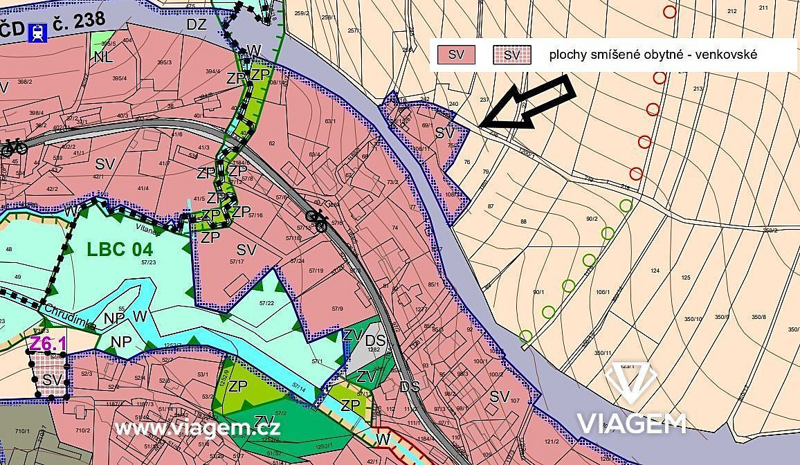 Stavební - bydlení 906 m², Podíl 20 % o výměře 181 m²
