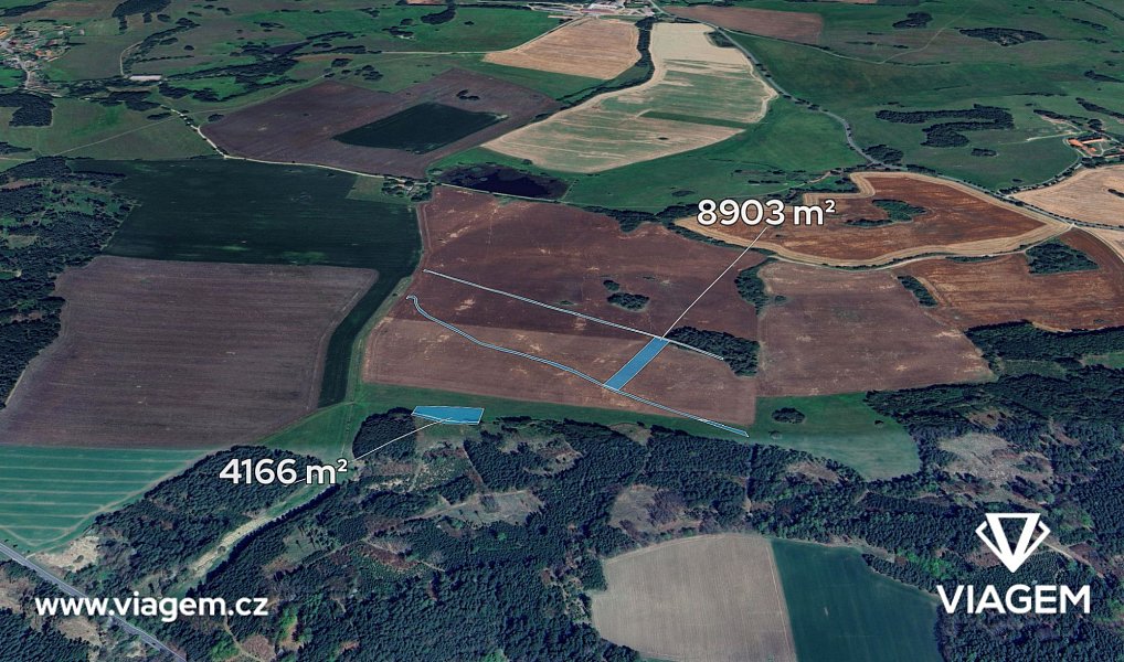 Prodej pole 2 640 m², Milevsko – fotka 1 z 5