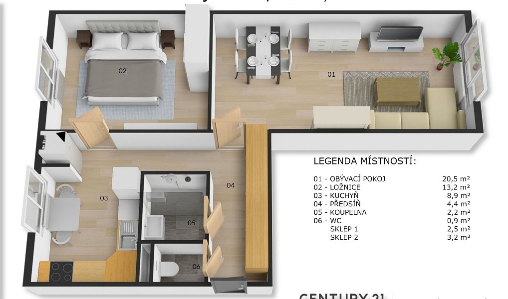 Prodej bytu 2+1 56 m², Nymburk – náhled fotky 12