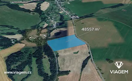 Prodej pole 1 387 m², Světlá Hora, okres Bruntál