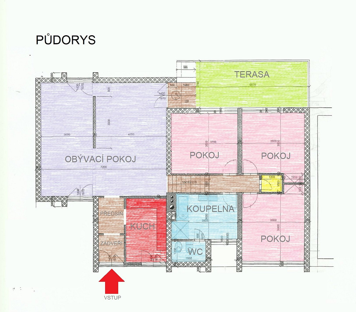 Pronájem bytu 4+1 116 m²
