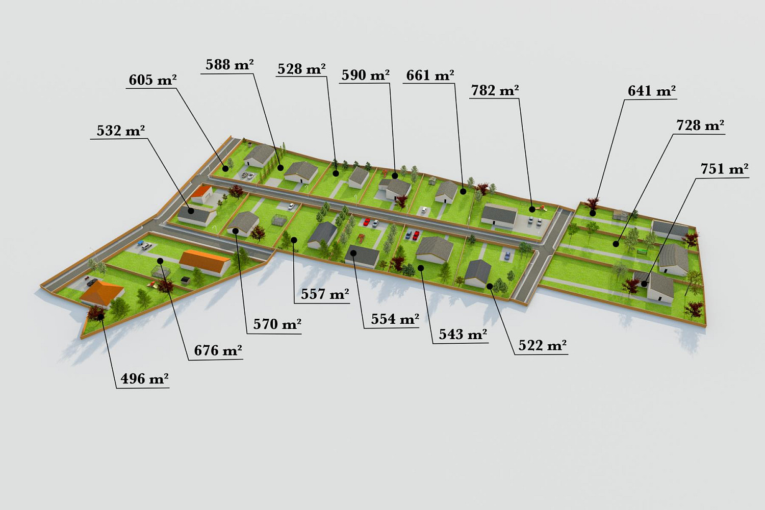 Prodej stavebního pozemku 532 m² – fotografie 2