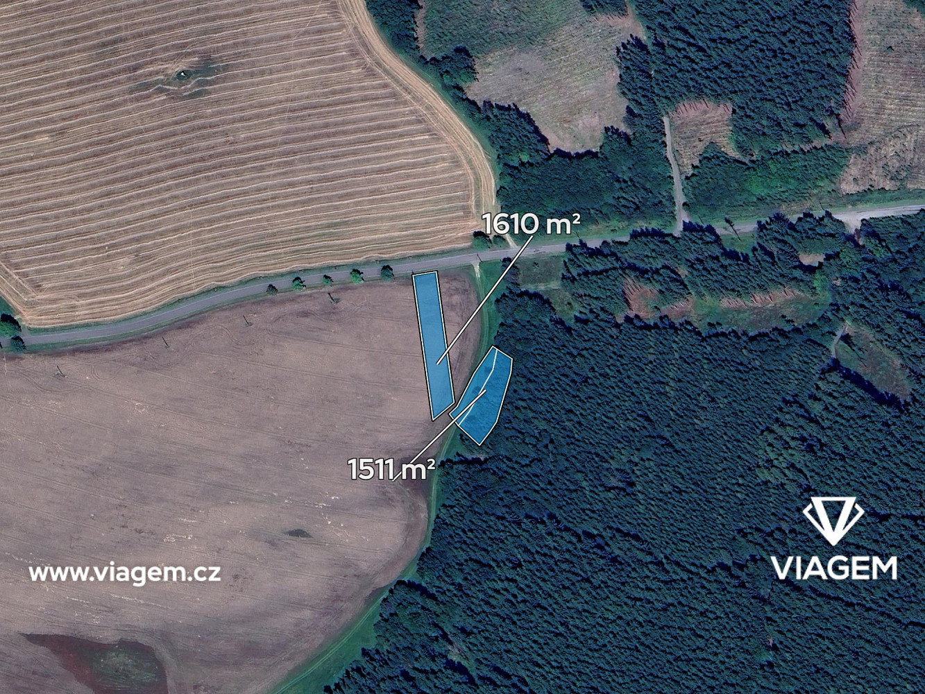 Prodej pole 3 121 m² – pohled 2