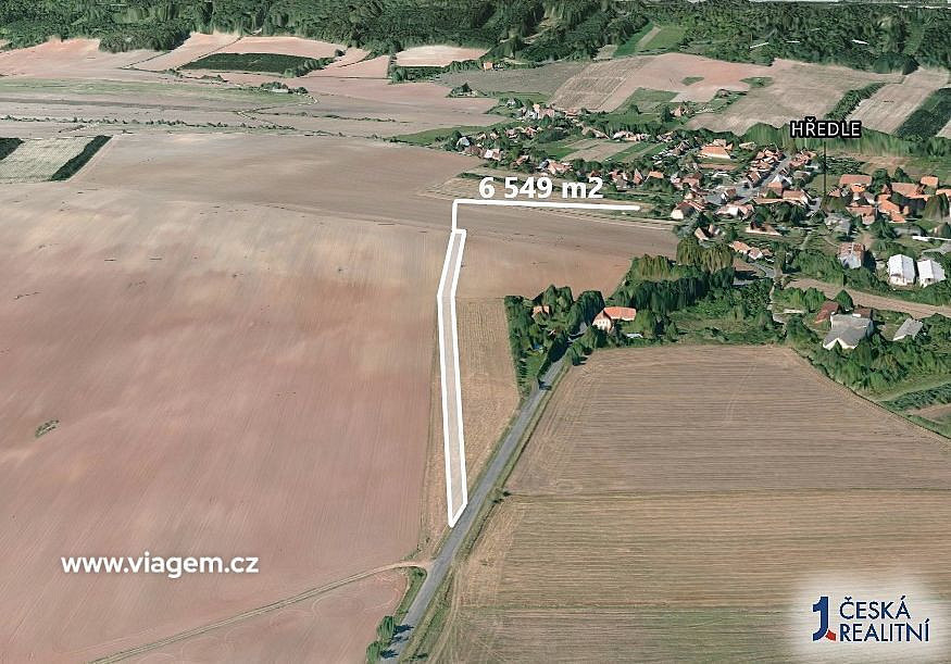 Pole 6 549 m², Podíl 33 % o výměře 2 183 m² – pohled 2