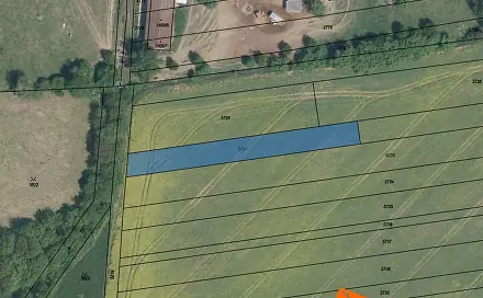 Prodej pole 1 190 m², Tupesy, okres Uherské Hradiště