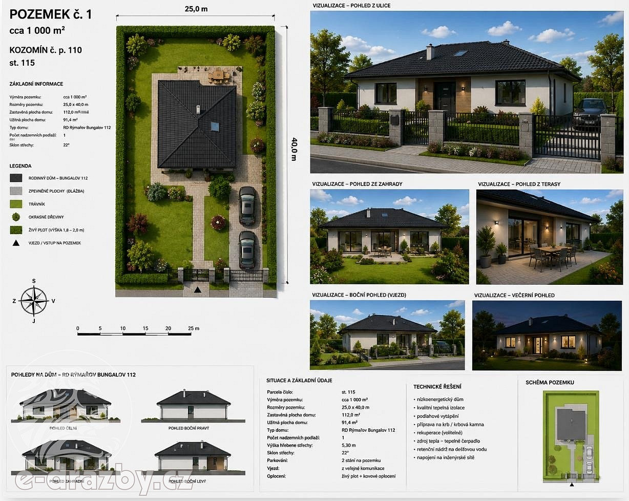 Prodej domu 91 m² s pozemkem 1 000 m²