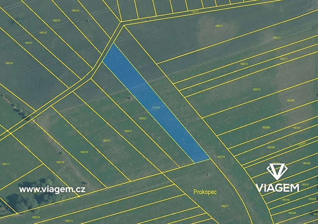 Prodej pole 1 406 m² – fotografie 3