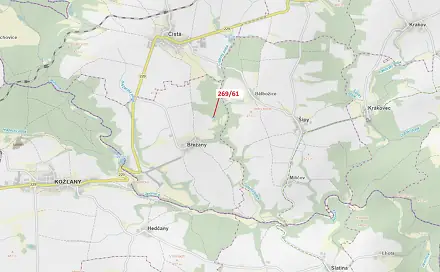 Dražba lesa 425 m², Břežany