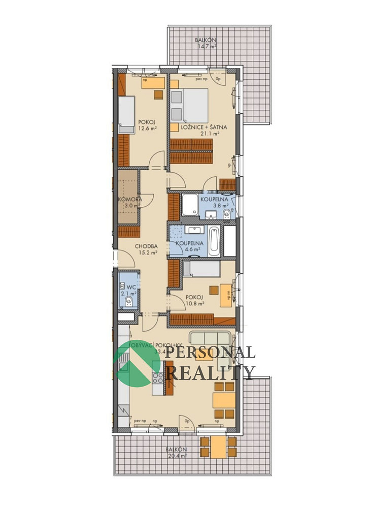 Prodej bytu 4+kk 113 m² – fotografie 3