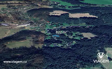 Prodej zahrady 822 m², Huntířov, okres Děčín