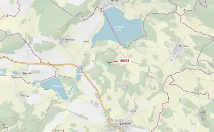 Dražba lesa 2 895 m², Hnačov