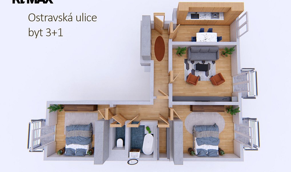 Prodej bytu 3+1 76 m², Příbram – náhled fotky 3