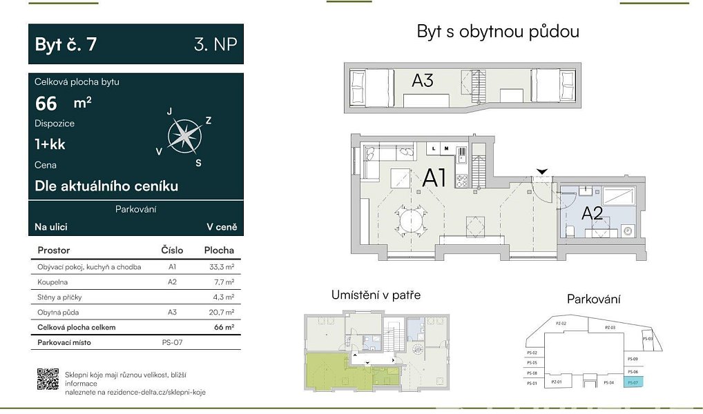 Prodej bytu 1+kk 45 m², Nový Bor – náhled fotky 3