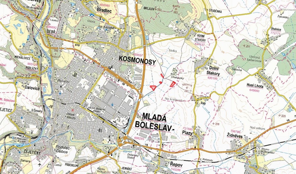 Prodej pole 17 353 m², Kosmonosy – náhled fotky 2