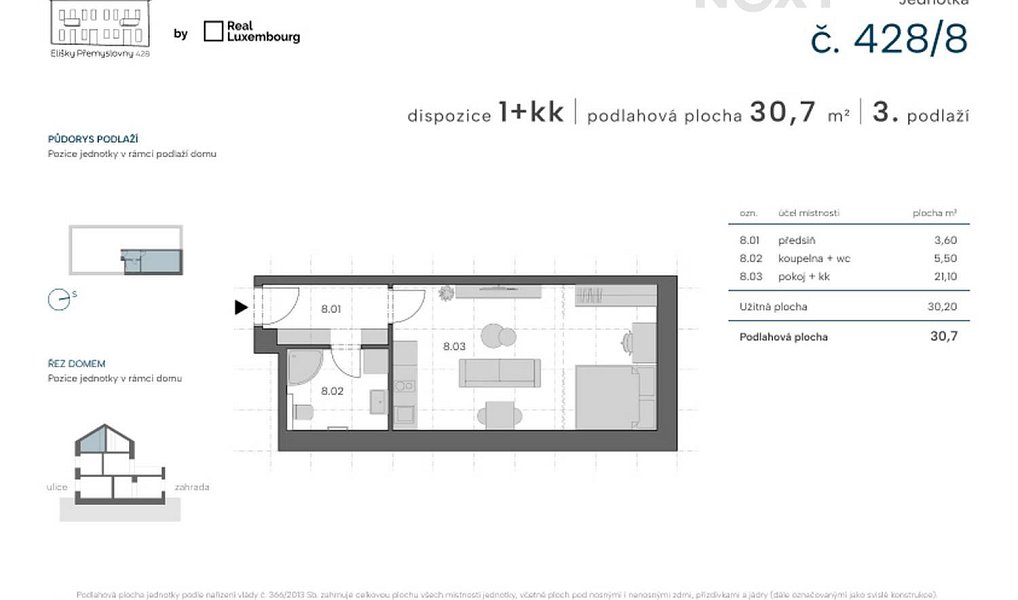 Prodej bytu 1+kk 30 m², Praha – náhled fotky 5
