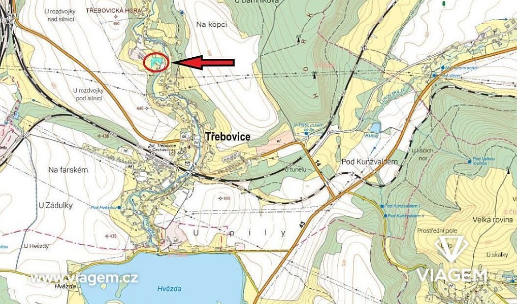 Prodej zahrady 2 108 m², Třebovice – náhled fotky 4