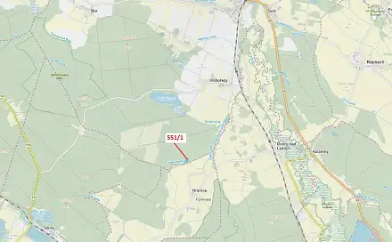 Dražba lesa 9 131 m², Hranice