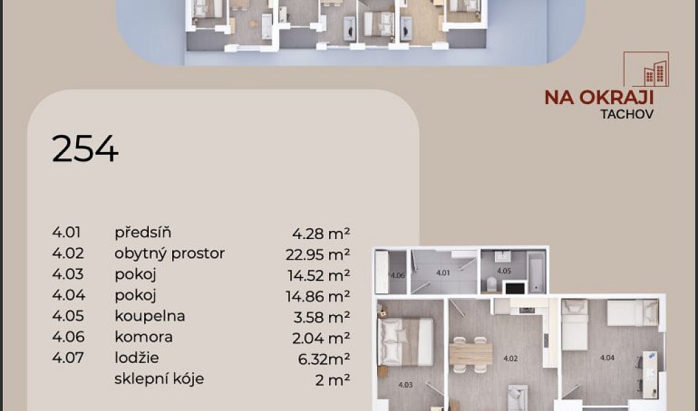 Prodej bytu 3+kk 73 m², Tachov – náhled fotky 13