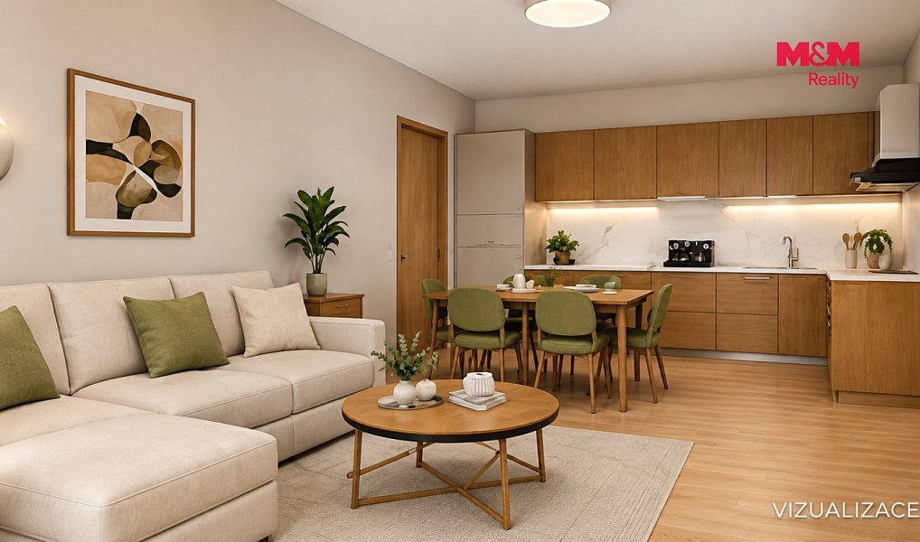 Prodej bytu 2+kk 52 m², Hostomice – náhled fotky 3