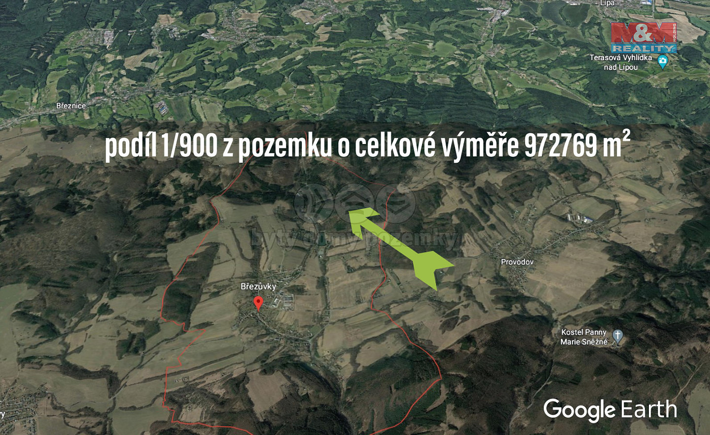 Prodej lesa 1 081 m²