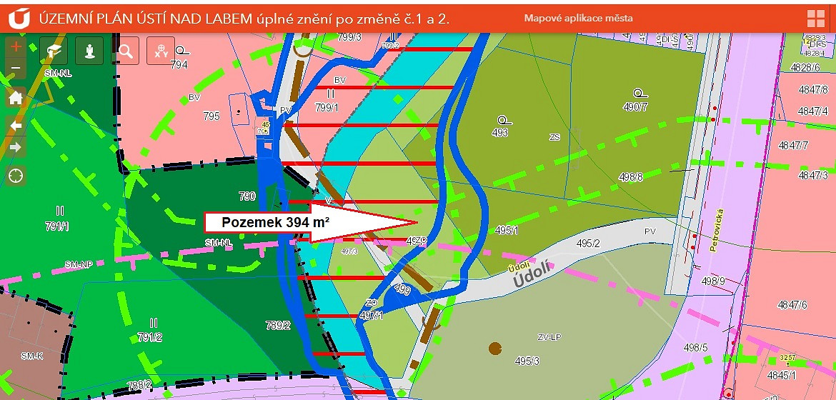 Prodej pozemku 394 m²